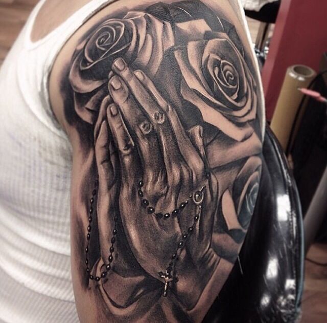 Praying Hands Tattoos for Men