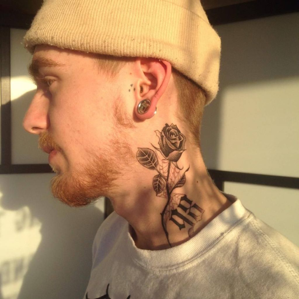 Tattoos on Neck for Guys